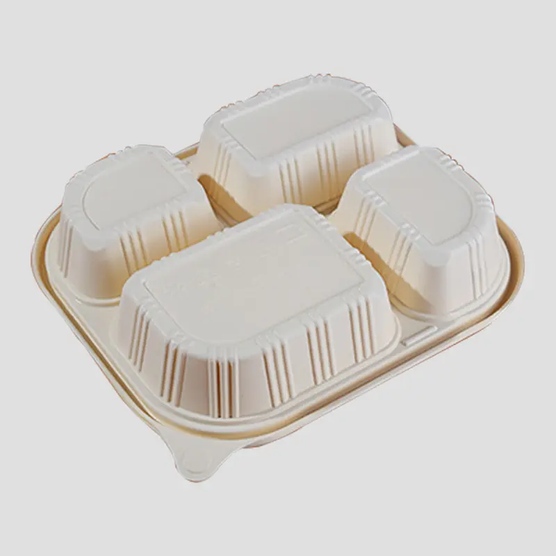 Compostable Cornstarch Takeaway Container with Lid - Eco-Friendly 4-Compartment Box (1).jpg