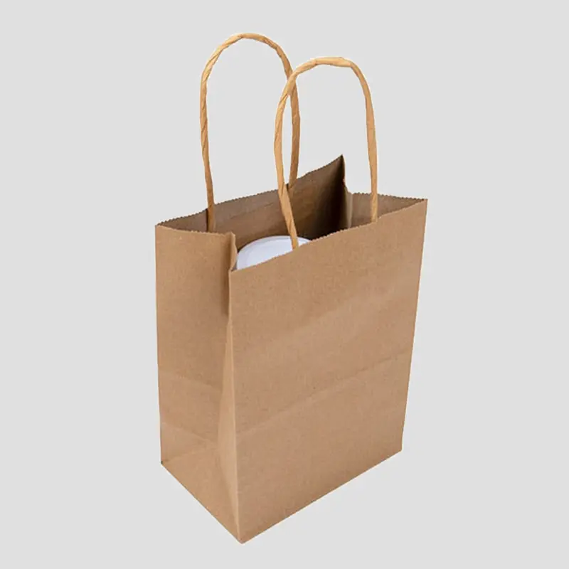 100% Recycled Kraft Eco-Friendly Shopping Bags
