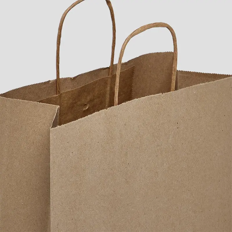 100% Recycled Kraft Eco-Friendly Shopping Bags (3)