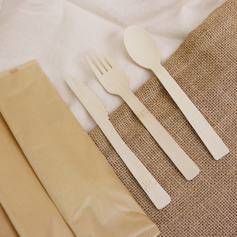 Eco-Friendly Bamboo Dinnerware & Cutlery: Sustainable Disposable Tableware for a Greener Future