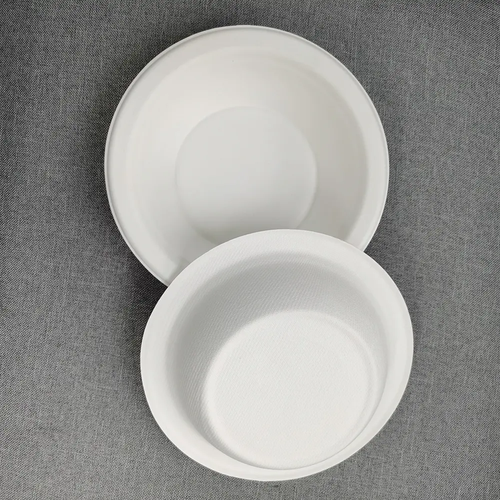 Eco-Friendly 14oz (400ml) White Bagasse Bowl – Biodegradable & Compostable for a Greener Future