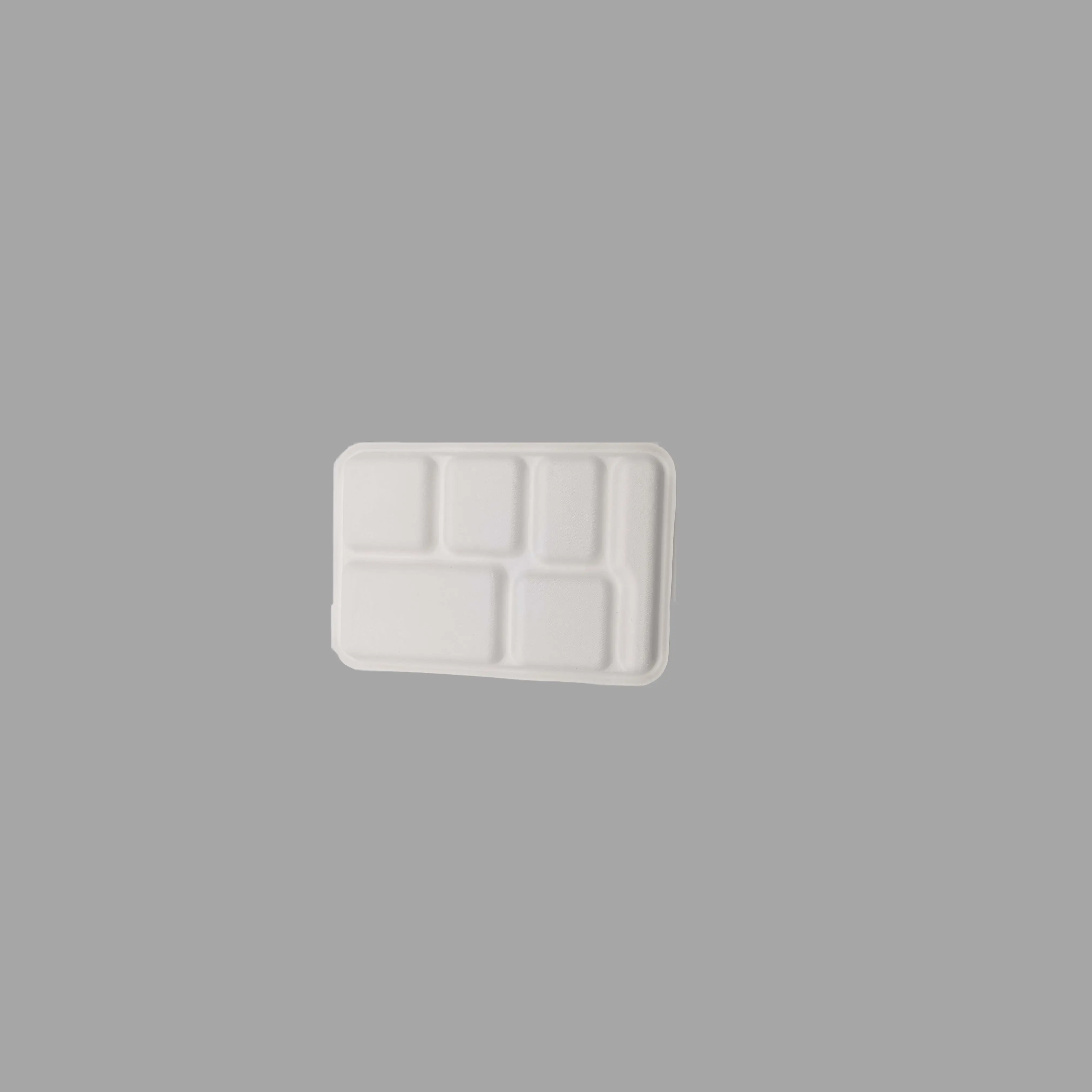 Eco-Friendly 8 Inch Compostable Bagasse Food Trays