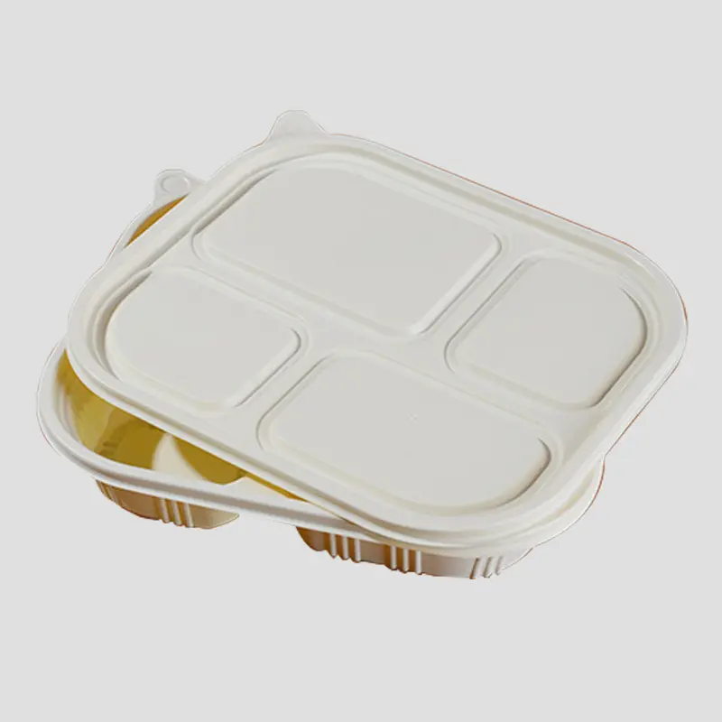 Compostable Cornstarch Takeaway Container with Lid - Eco-Friendly 4-Compartment Box (2).jpg