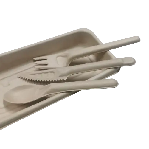 100% Bagasse Biodegradable & Compostable Cutlery – Knives, Forks, Spoons (11)